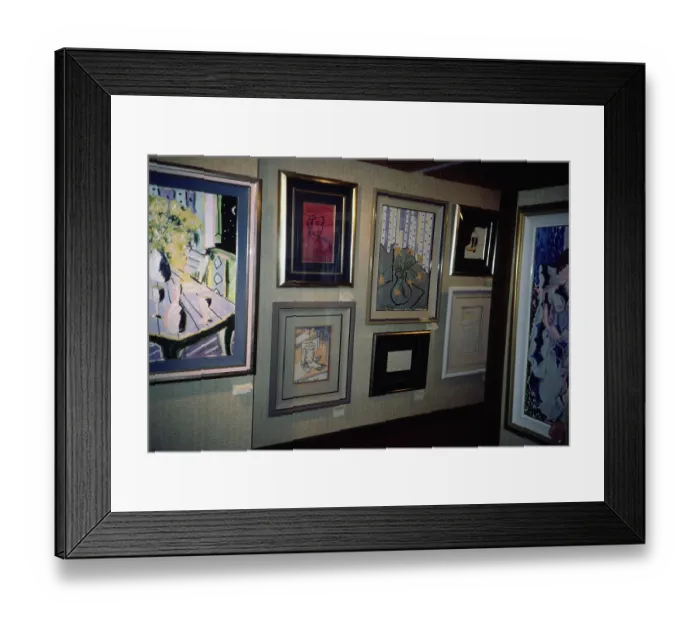 Framed Print : Tony Curtis Art Exhibition Framed Print : Tony Curtis Art Exhibition
