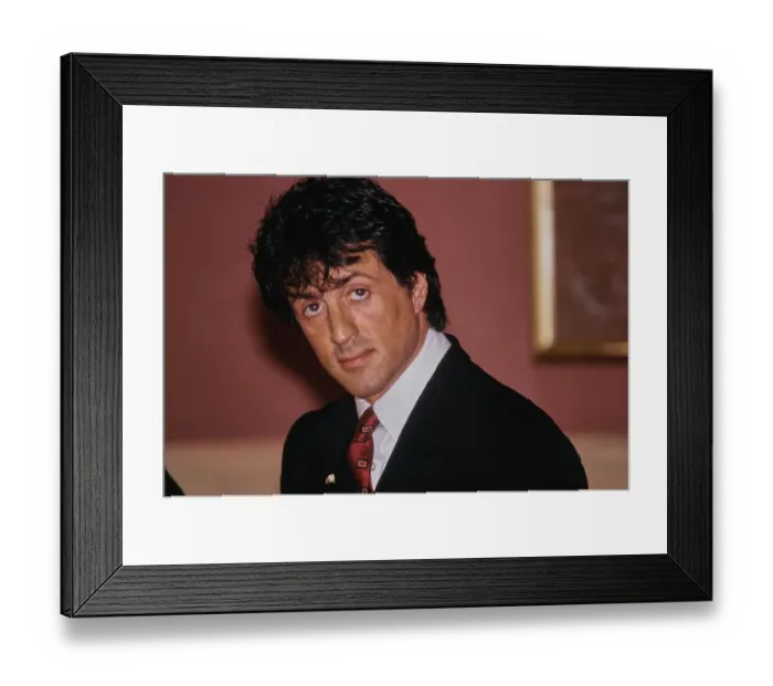 Framed Print : Sylvester Stallone, American Actor Framed Print : Sylvester Stallone, American Actor