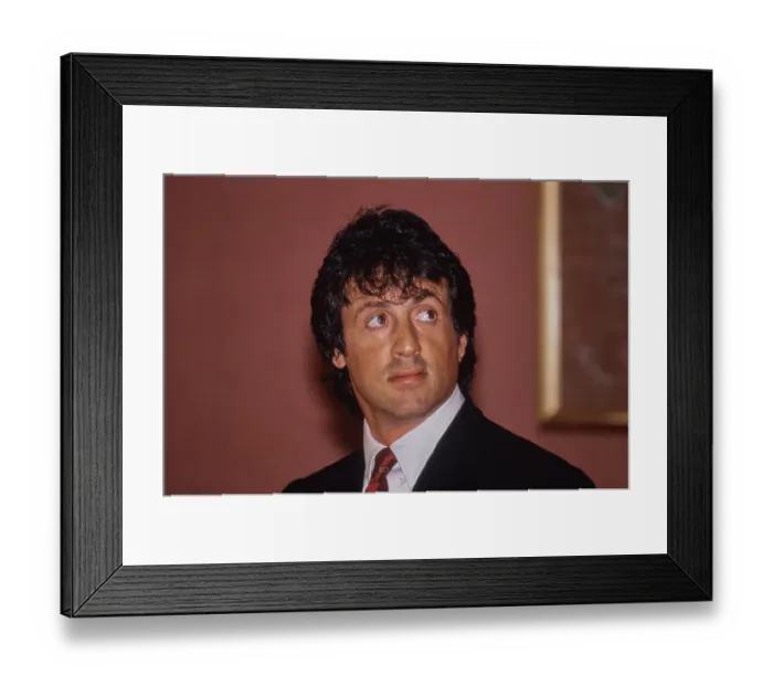 Framed Print : Sylvester Stallone, American Actor Framed Print : Sylvester Stallone, American Actor