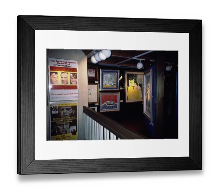 Framed Print : Tony Curtis Art Exhibition Framed Print : Tony Curtis Art Exhibition