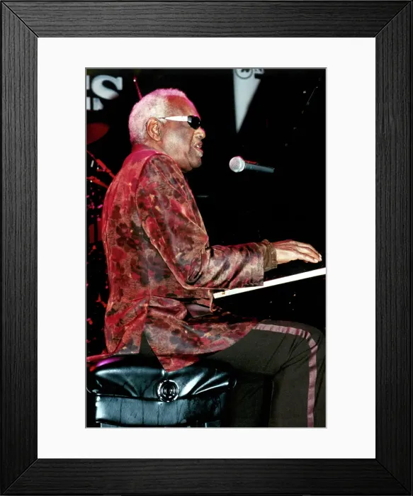 Framed Print : Ray Charles Performing Framed Print : Ray Charles Performing