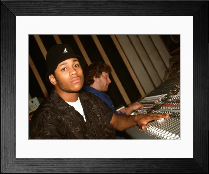 Framed Print : LL Cool J Recording Bigger And Deffer Album with LA Posse Framed Print : LL Cool J Recording Bigger And Deffer Album with LA Posse