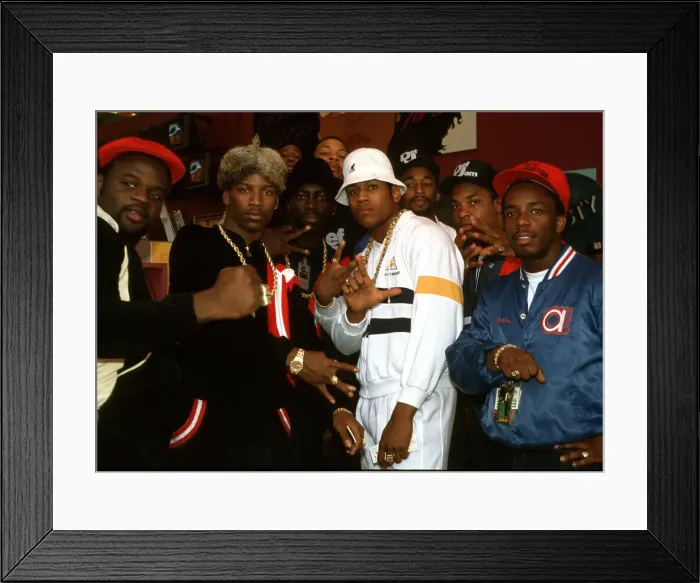 Framed Print : LL Cool J with LA Posse Framed Print : LL Cool J with LA Posse