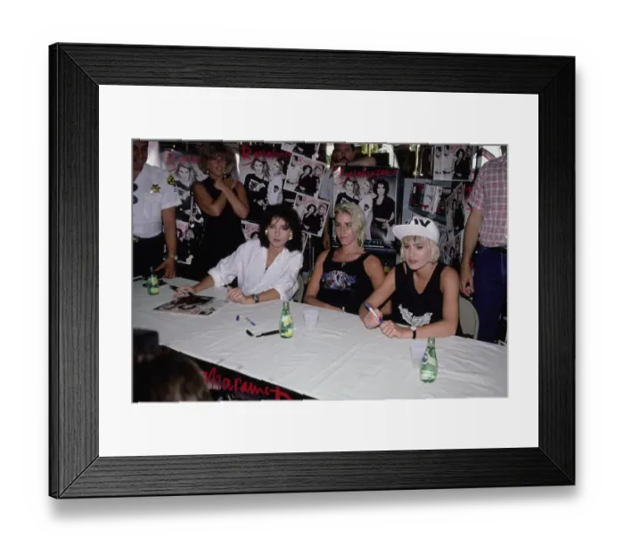 Framed Print : Bananarama During In-Store Signing, 1987 Framed Print : Bananarama During In-Store Signing, 1987
