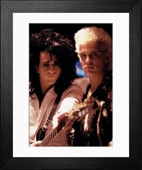 Framed Print : Billy Idol with Steve Stevens Framed Print : Billy Idol with Steve Stevens