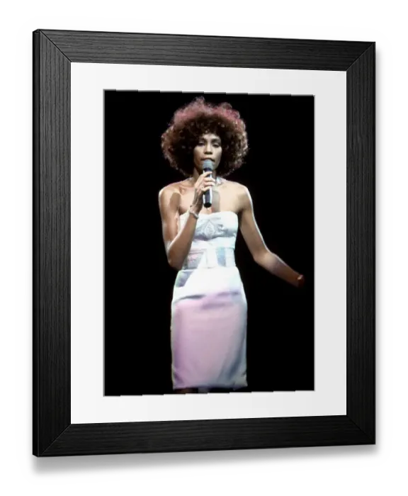 Framed Print : Whitney Houston Performing Framed Print : Whitney Houston Performing
