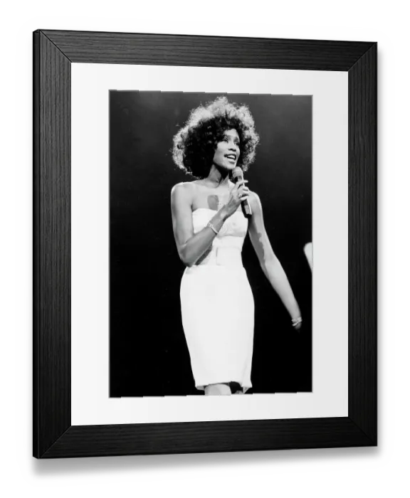 Framed Print : Whitney Houston Performing Framed Print : Whitney Houston Performing