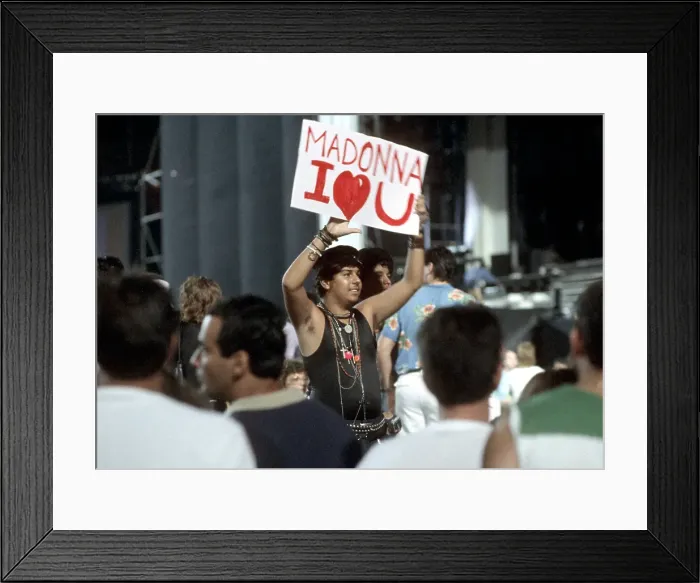 Framed Print : Madonna Fans Framed Print : Madonna Fans