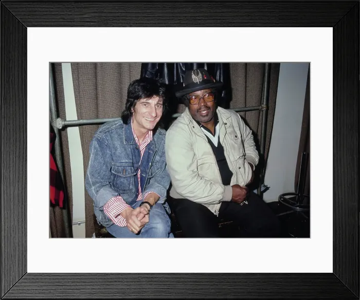 Framed Print : Ron Wood And Bo Diddley Framed Print : Ron Wood And Bo Diddley