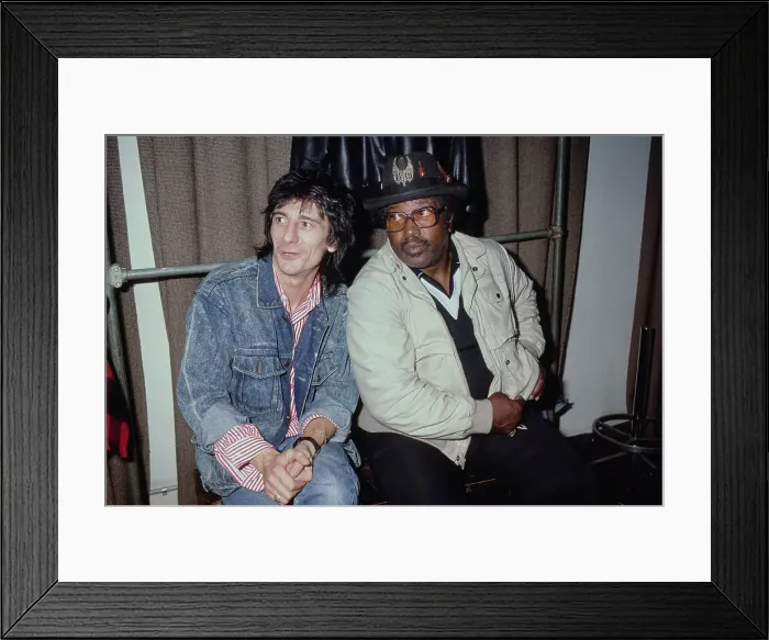Framed Print : Ron Wood And Bo Diddley Framed Print : Ron Wood And Bo Diddley