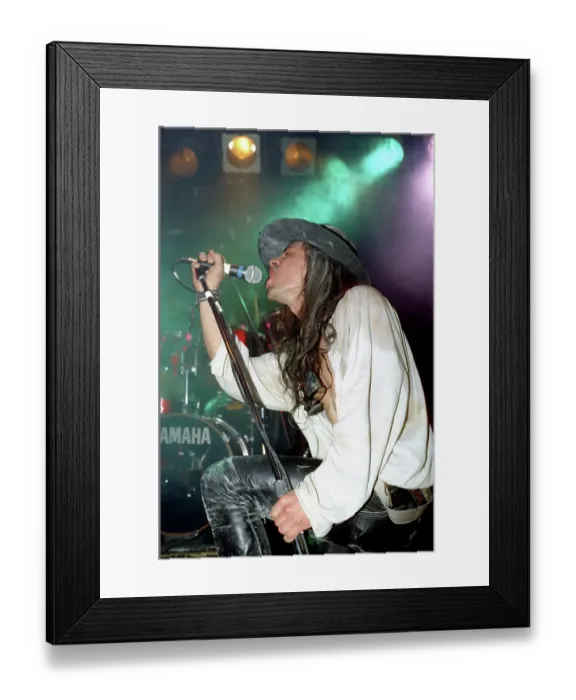 Framed Print : Fields of Nephilim Performing Framed Print : Fields of Nephilim Performing