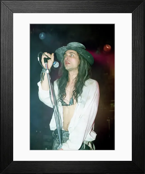 Framed Print : Fields of Nephilim Performing Framed Print : Fields of Nephilim Performing