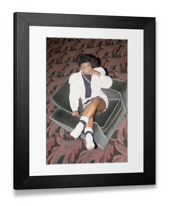 Framed Print : Roxanne Shante Poses for A Photo Framed Print : Roxanne Shante Poses for A Photo