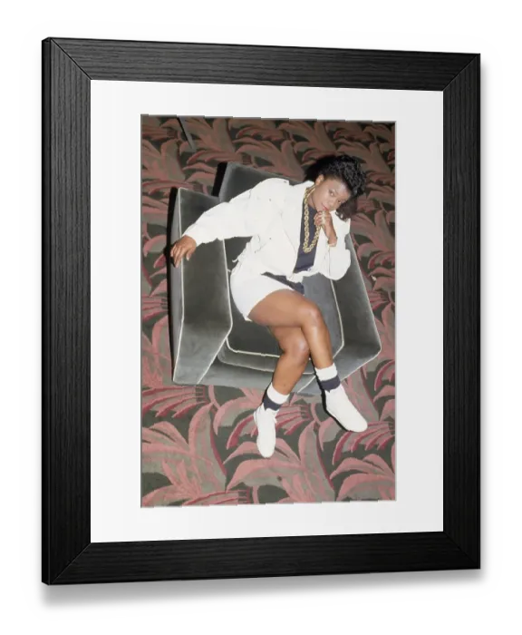 Framed Print : Roxanne Shante Poses for A Photo Framed Print : Roxanne Shante Poses for A Photo
