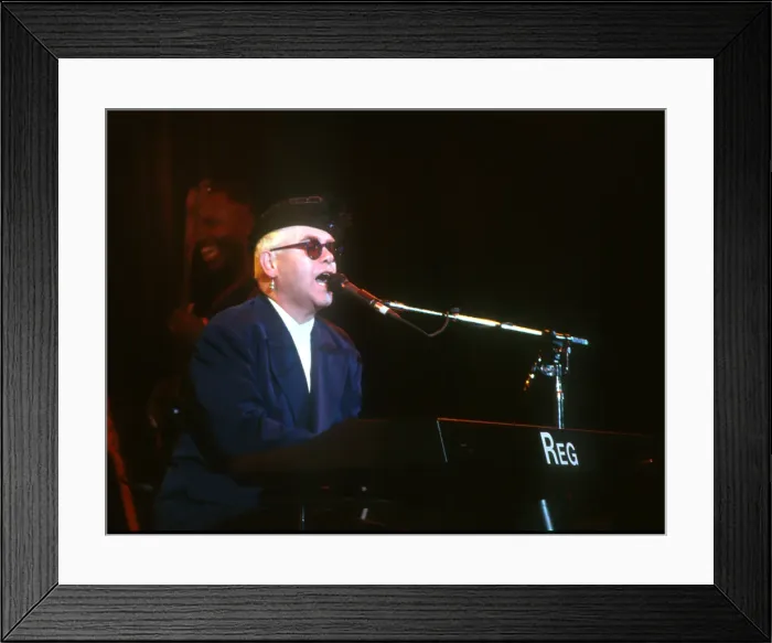 Framed Print : Elton At The Hollywood Bowl Framed Print : Elton At The Hollywood Bowl
