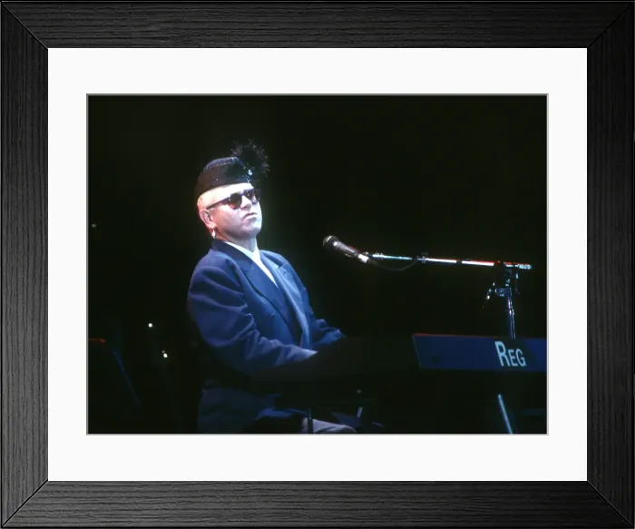 Framed Print : Elton At The Hollywood Bowl Framed Print : Elton At The Hollywood Bowl