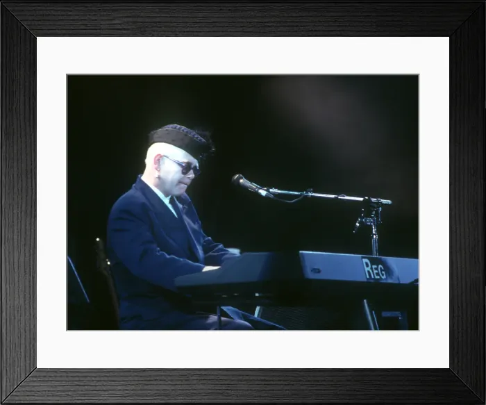 Framed Print : Elton At The Hollywood Bowl Framed Print : Elton At The Hollywood Bowl