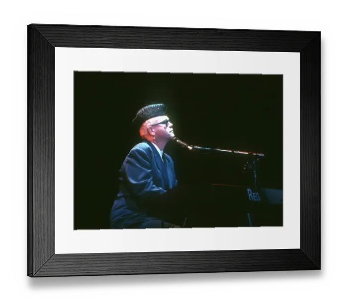 Framed Print : Elton At The Hollywood Bowl Framed Print : Elton At The Hollywood Bowl