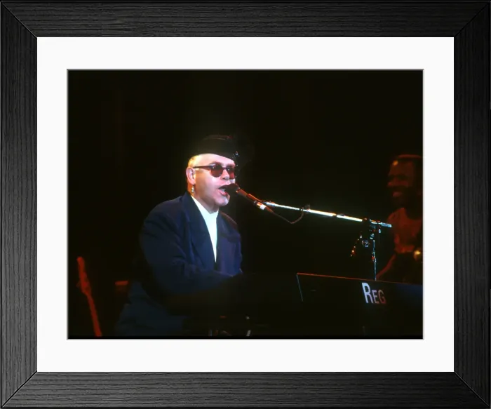 Framed Print : Elton At The Hollywood Bowl