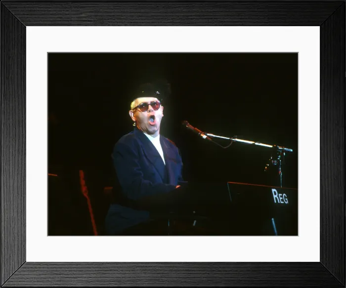 Framed Print : Elton At The Hollywood Bowl Framed Print : Elton At The Hollywood Bowl