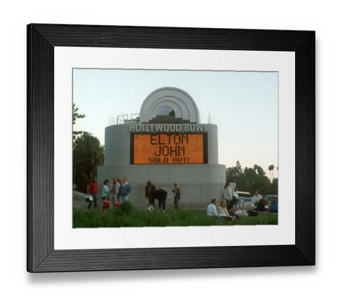 Framed Print : Elton At The Hollywood Bowl Framed Print : Elton At The Hollywood Bowl