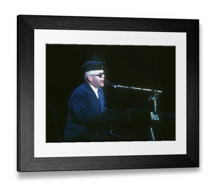 Framed Print : Elton At The Hollywood Bowl