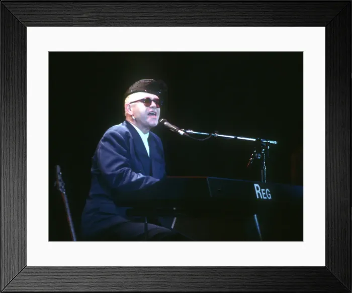 Framed Print : Elton At The Hollywood Bowl Framed Print : Elton At The Hollywood Bowl