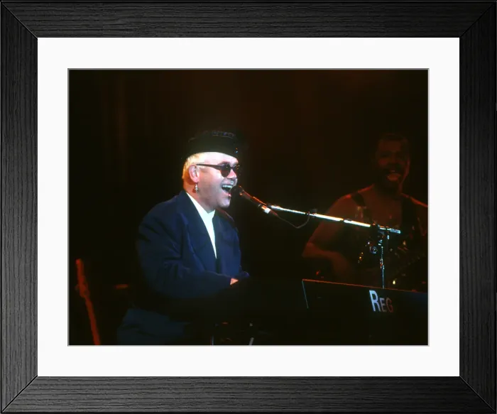 Framed Print : Elton At The Hollywood Bowl Framed Print : Elton At The Hollywood Bowl