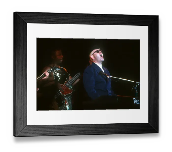 Framed Print : Elton At The Hollywood Bowl Framed Print : Elton At The Hollywood Bowl
