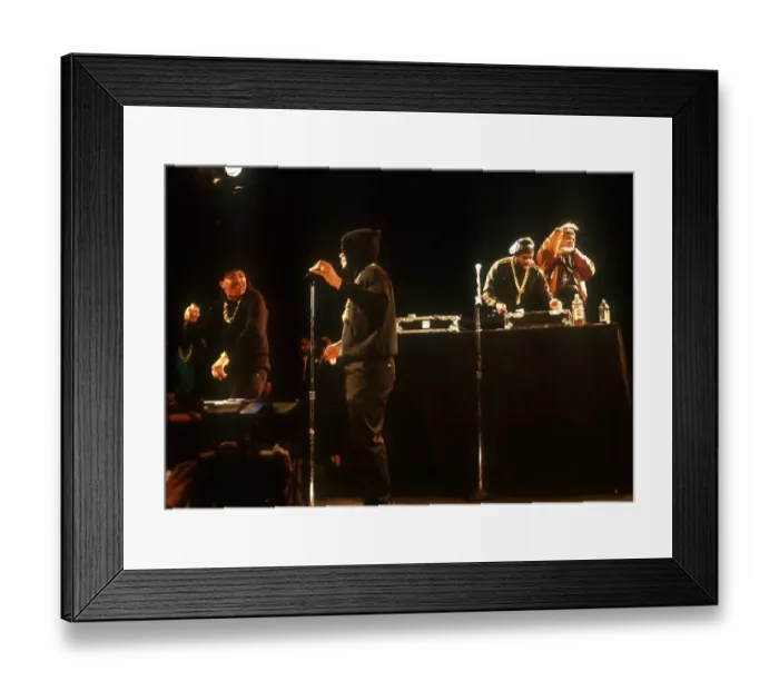 Framed Print : Run-DMC Beats To The Rhyme Video Shoot
