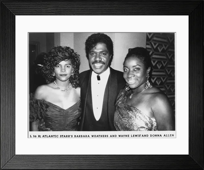 Framed Print : Atlantic Starr At An Event Framed Print : Atlantic Starr At An Event
