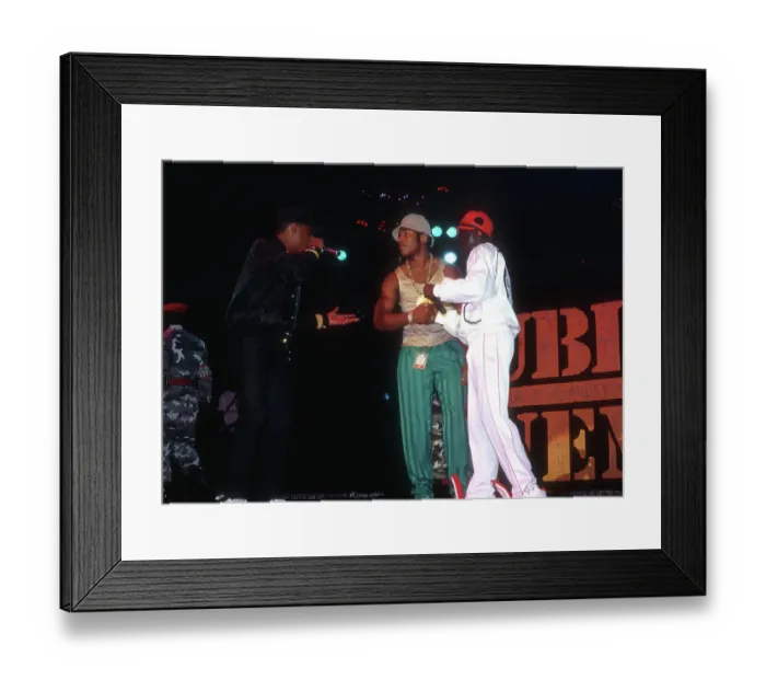 Framed Print : Public Enemy Performing With LL Cool J Framed Print : Public Enemy Performing With LL Cool J