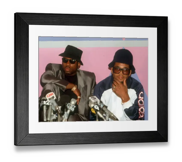Framed Print : Run DMC Tougher Than Leather Album Release Party Framed Print : Run DMC Tougher Than Leather Album Release Party