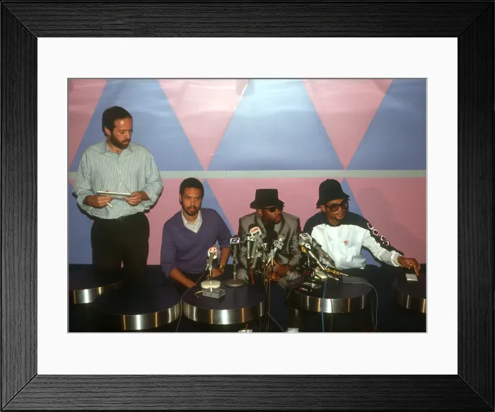 Framed Print : Run DMC Tougher Than Leather Album Release Party