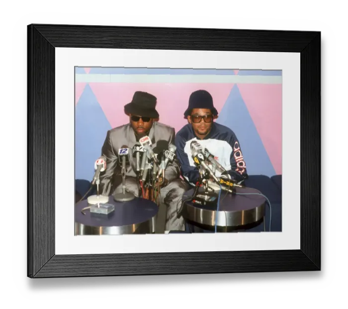 Framed Print : Run DMC Tougher Than Leather Album Release Party Framed Print : Run DMC Tougher Than Leather Album Release Party