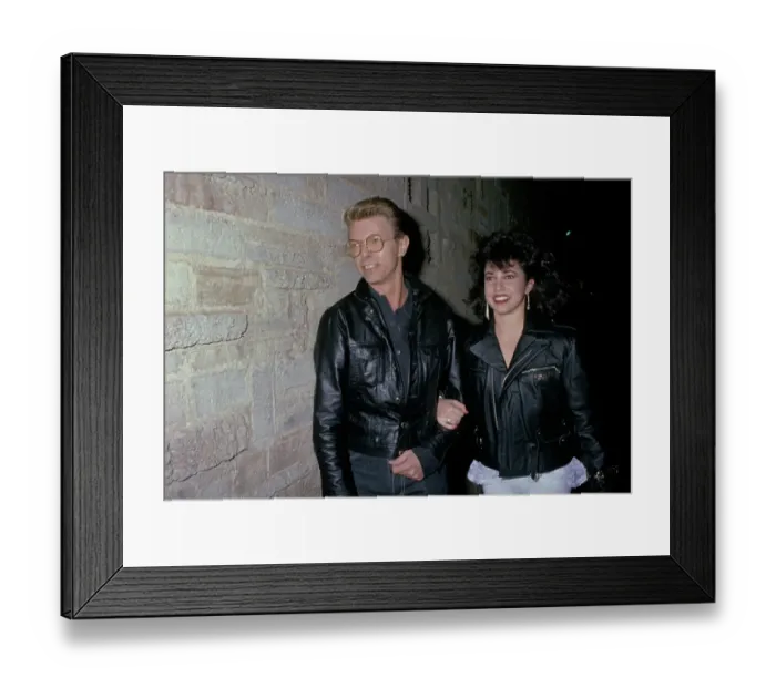 Framed Print : David Bowie And Melissa Hurley During Opening of Hurlyburly Framed Print : David Bowie And Melissa Hurley During Opening of Hurlyburly