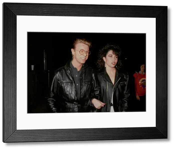 Framed Print : David Bowie And Melissa Hurley During Opening of Hurlyburly Framed Print : David Bowie And Melissa Hurley During Opening of Hurlyburly