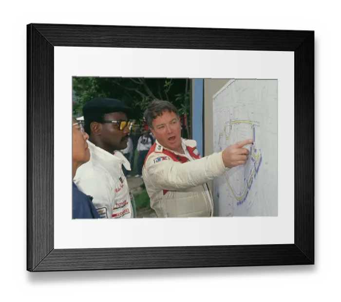 Framed Print : Walter Payton And Dan Gurney Framed Print : Walter Payton And Dan Gurney