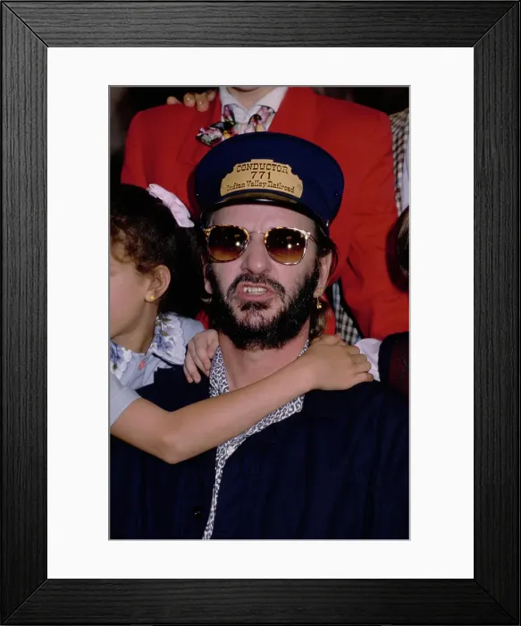 Framed Print : Ringo Starr During Shining Time Station Taping Framed Print : Ringo Starr During Shining Time Station Taping