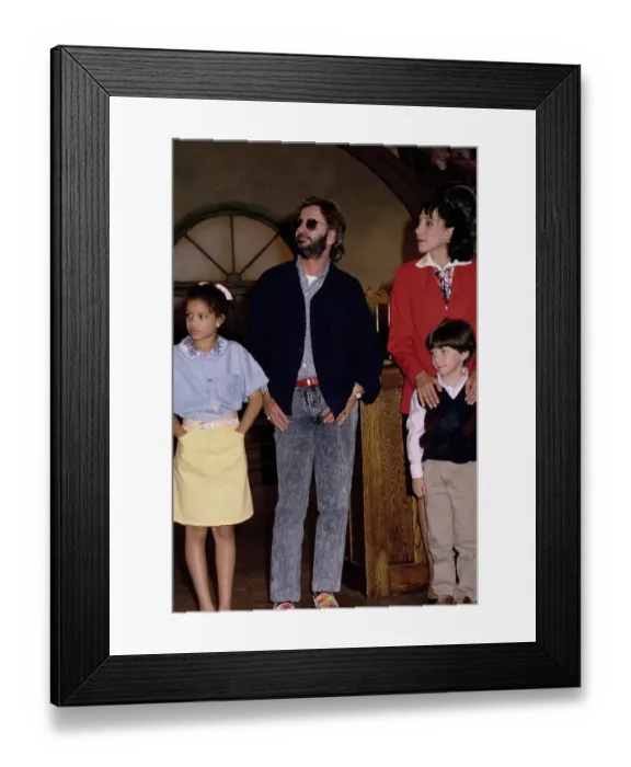 Framed Print : Ringo Starr And Didi Conn During Shining Time Station Taping Framed Print : Ringo Starr And Didi Conn During Shining Time Station Taping