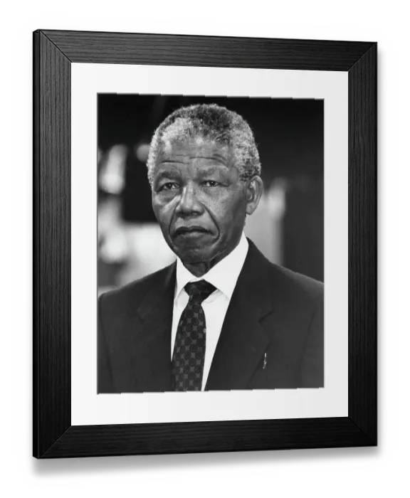 Framed Print : Nelson Mandela Portrait Framed Print : Nelson Mandela Portrait