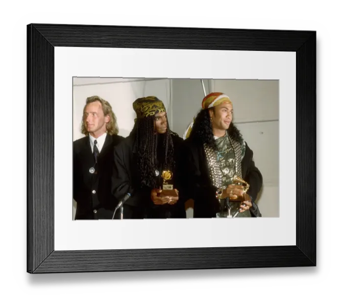 Framed Print : Milli Vanilli Press Conference Framed Print : Milli Vanilli Press Conference