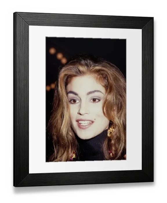 Framed Print : Cindy Crawford During The 5th Annual California Fashion Industry Friends Of Aids Project