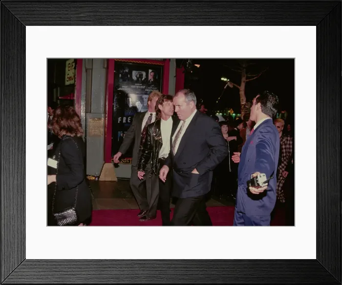 Framed Print : Mick Jagger Attends Freejack Premiere Framed Print : Mick Jagger Attends Freejack Premiere
