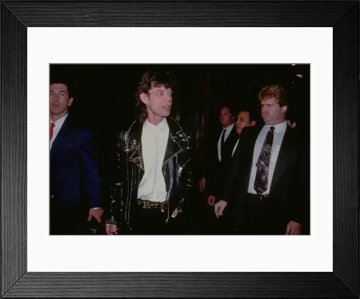 Framed Print : Mick Jagger Attends Freejack Premiere Framed Print : Mick Jagger Attends Freejack Premiere
