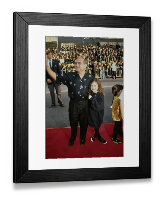 Framed Print : Danny DeVito And Family Attend Batman Returns Premiere Framed Print : Danny DeVito And Family Attend Batman Returns Premiere