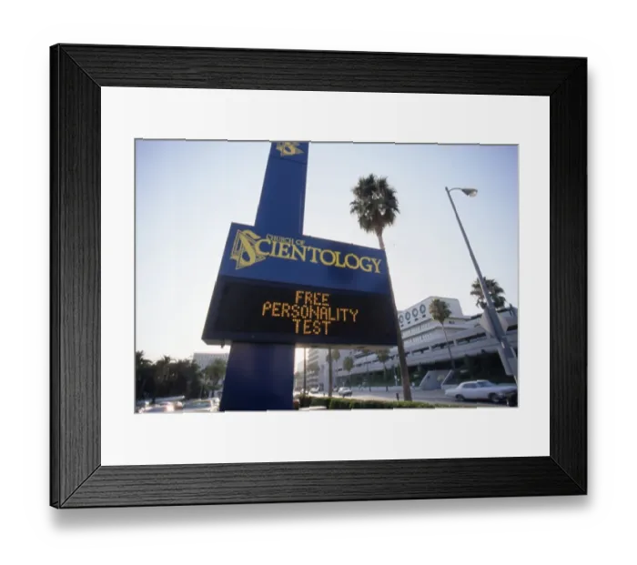 Framed Print : Church Of Scientology Los Angeles On Sunset Blvd