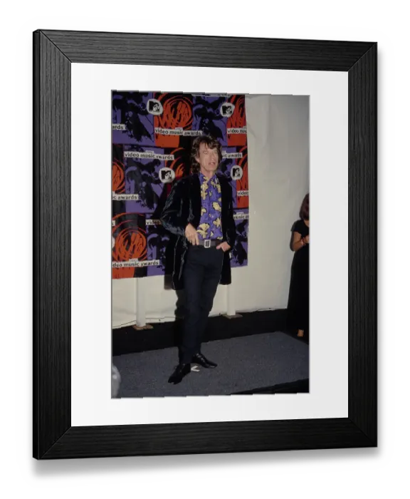 Framed Print : Mick Jagger Attends 1992 MTV Video Music Awards Framed Print : Mick Jagger Attends 1992 MTV Video Music Awards