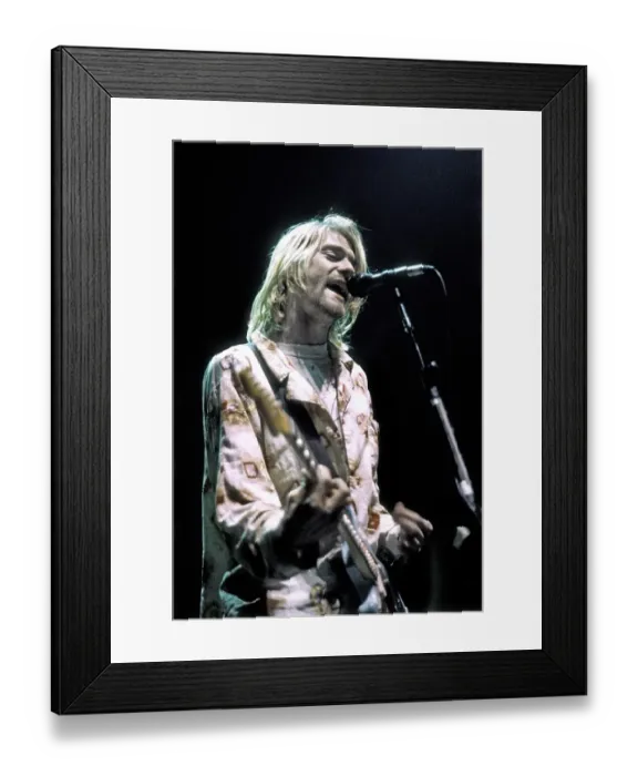 Framed Print : Kurt Cobain Live