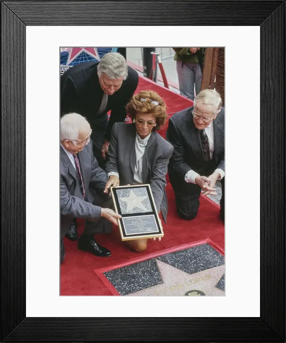 Framed Print : Sophia Loren's Hollywood Walk of Fame Star Ceremony Framed Print : Sophia Loren's Hollywood Walk of Fame Star Ceremony